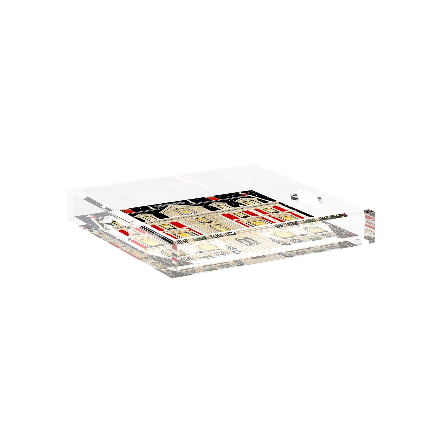 Christmas On Fifth Avenue 12X12 Acrylic Tray - nicolettemayer.com