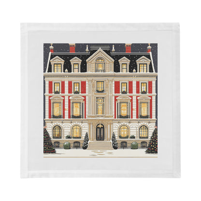 Christmas On Fifth Avenue Cotton Sateen Dinner Napkins