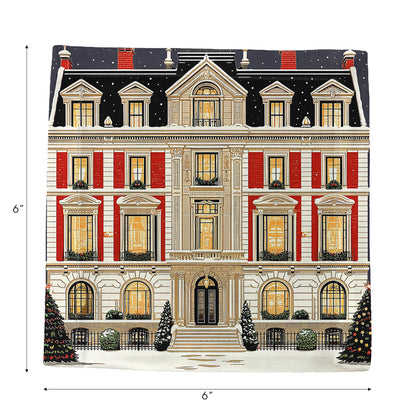 Christmas On Fifth Avenue Cotton Sateen Cocktail Napkins