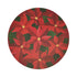 CHRISTMAS POINSETTIA 16 ROUND PEBBLE PLACEMAT, SET OF 4 - nicolettemayer.com
