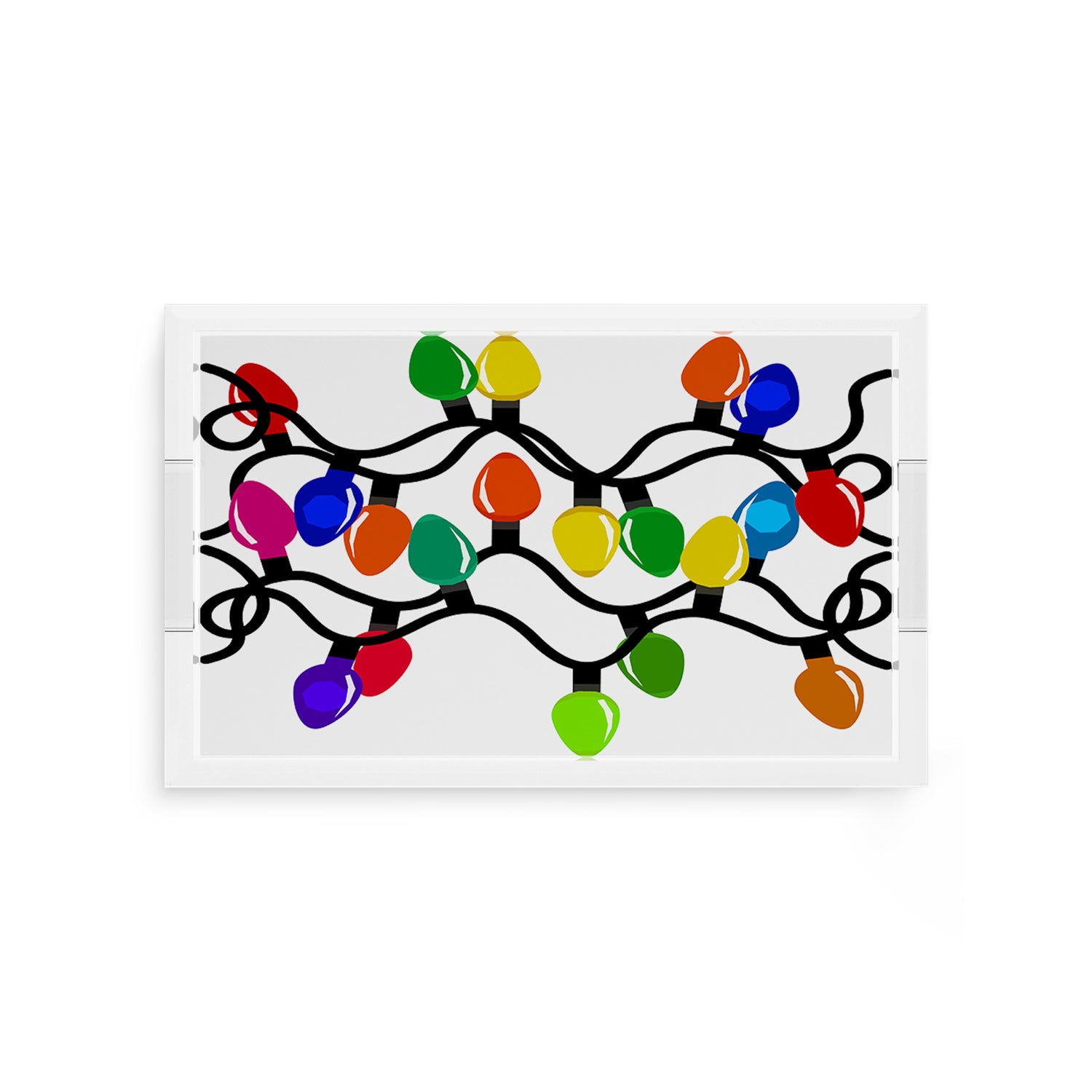 Xmas Tangle Primaries 12X12 Acrylic Tray - nicolettemayer.com
