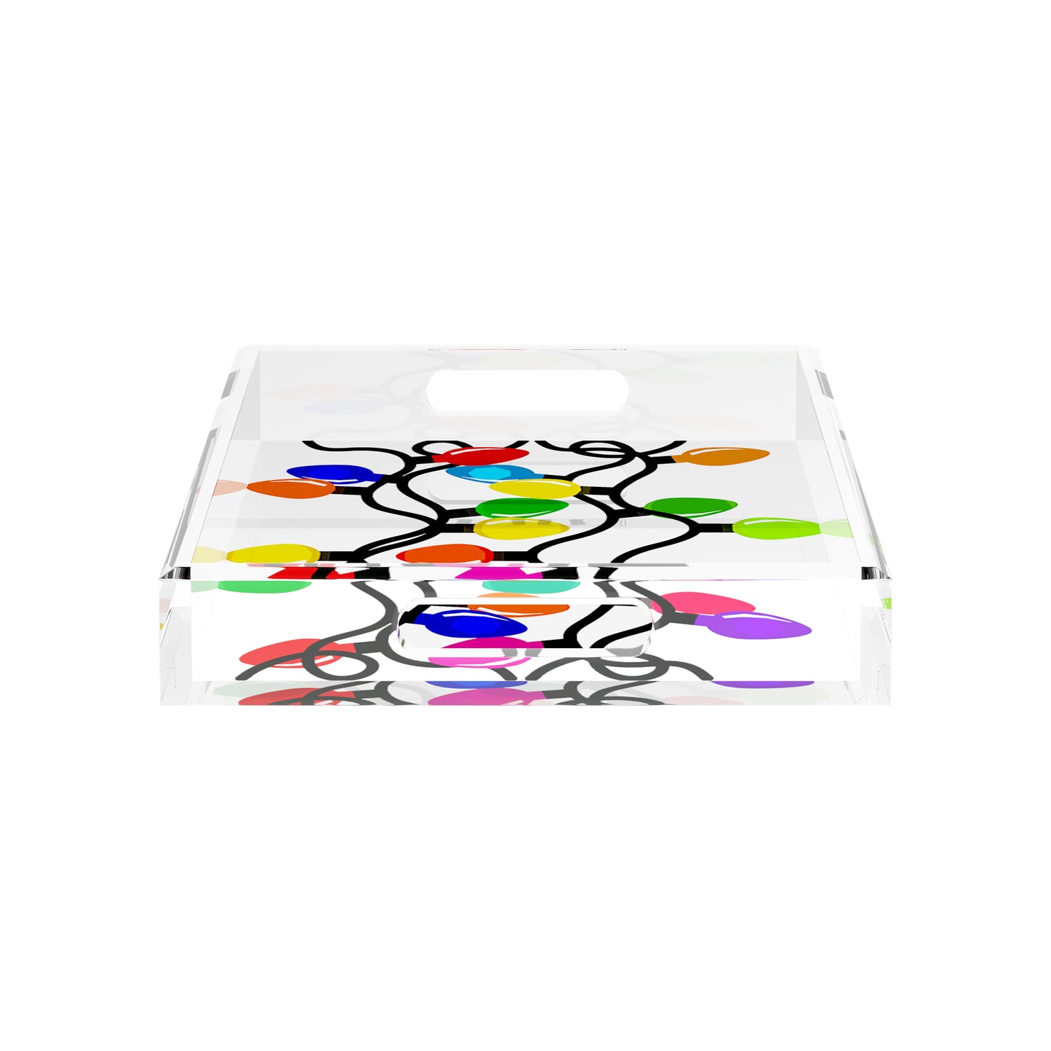 Xmas Tangle Primaries 15X15 Acrylic Tray - nicolettemayer.com
