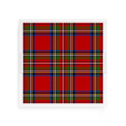 Christmas Tartan Red 12X12 Acrylic Tray - nicolettemayer.com