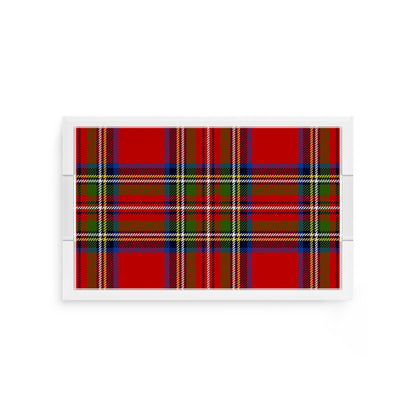 Christmas Tartan Red 12.5X7.75 Acrylic Tray - nicolettemayer.com
