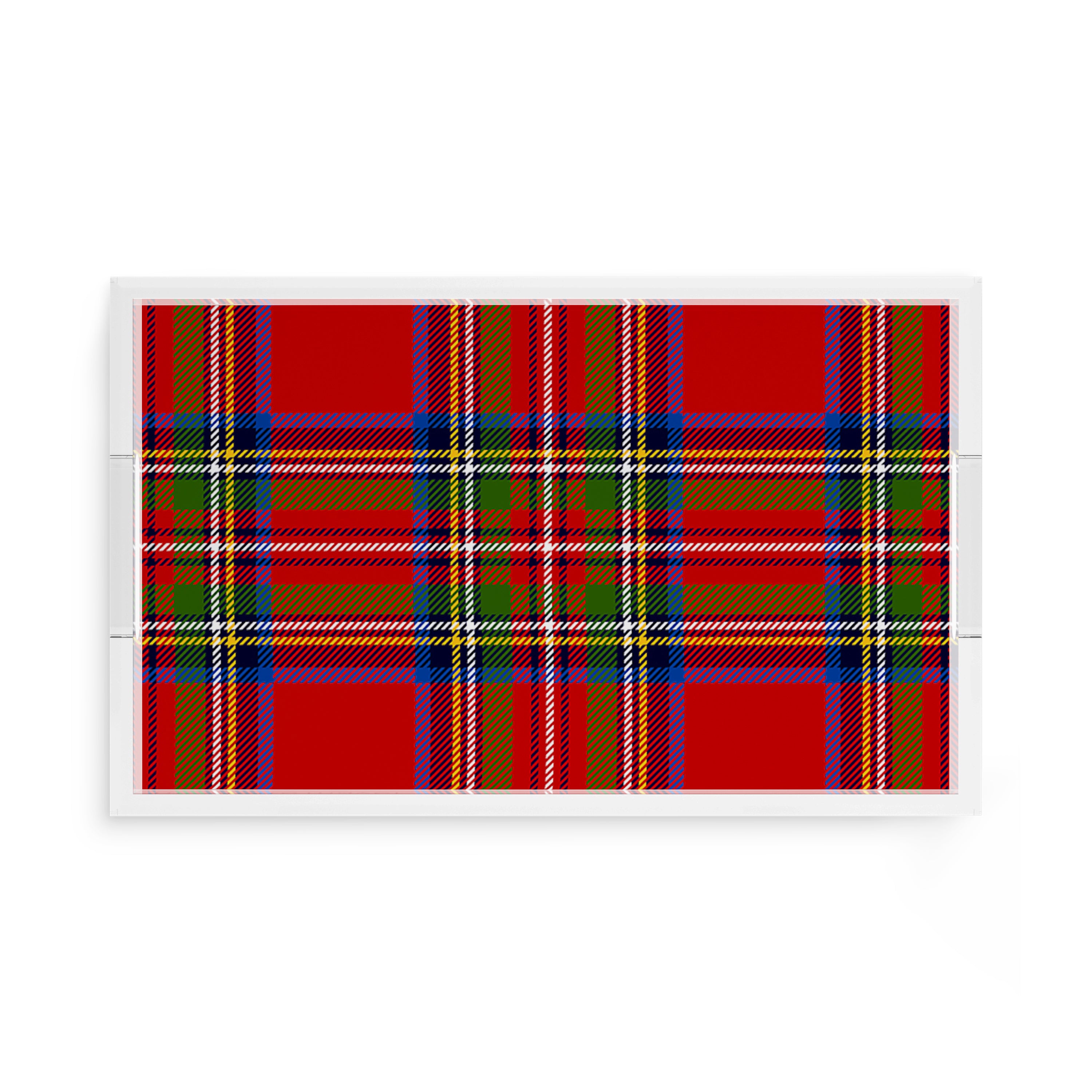 Christmas Tartan Red 17X10.5 Acrylic Tray - nicolettemayer.com
