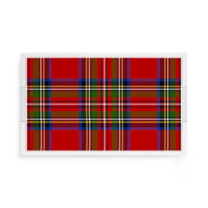 Christmas Tartan Red 17X10.5 Acrylic Tray - nicolettemayer.com
