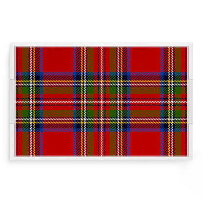 Christmas Tartan Red 17X10.5 Acrylic Tray - nicolettemayer.com
