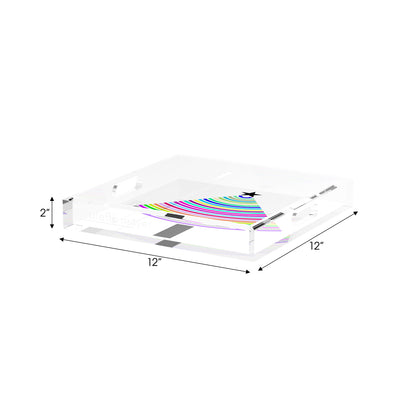 Christmas Tree Brights 12X12 Acrylic Tray - nicolettemayer.com