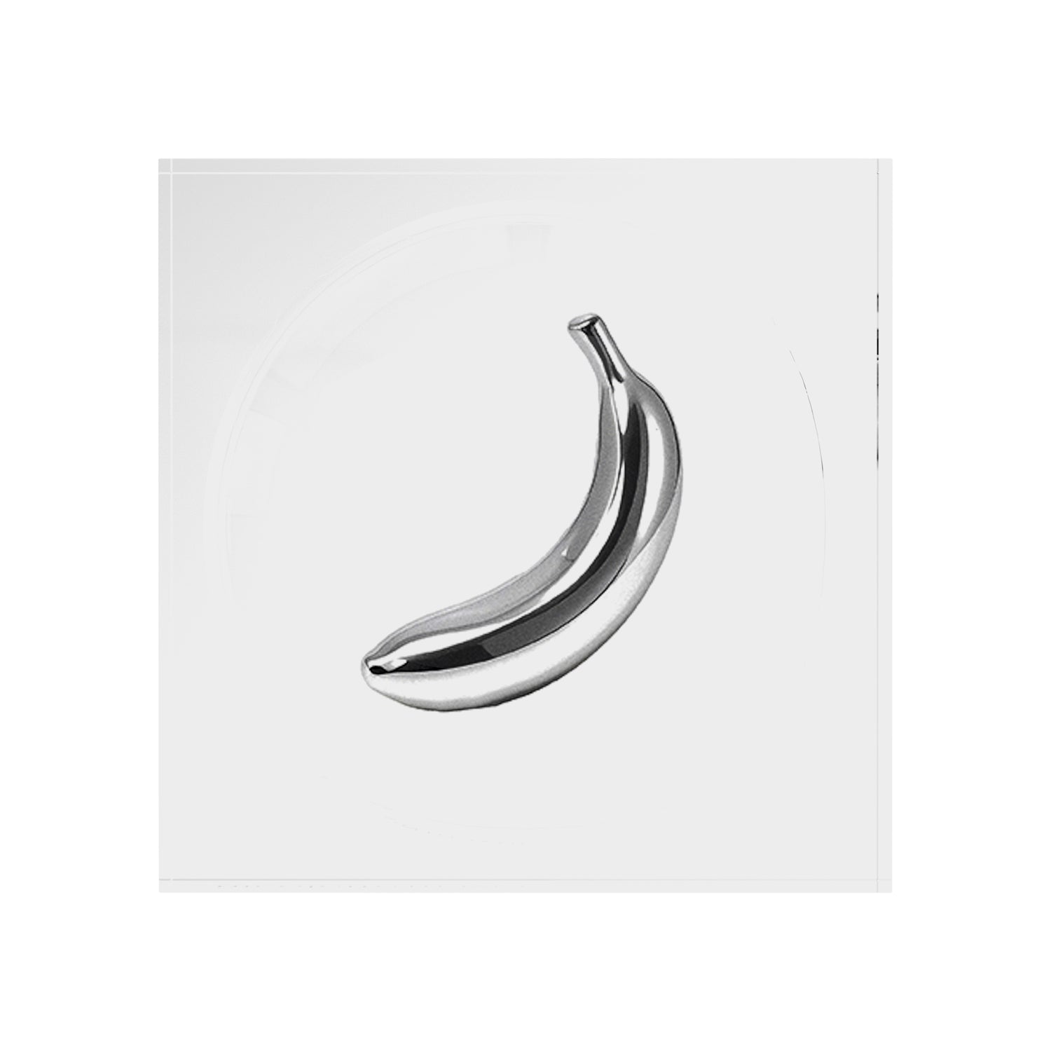 Chrome Banana White Acrylic Candy Catchall Dish
