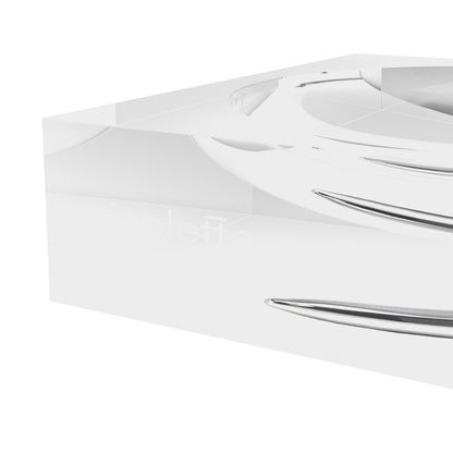 Chrome Banana White Acrylic Candy Catchall Dish