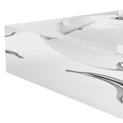 Chrome Banana White Acrylic Candy Catchall Dish