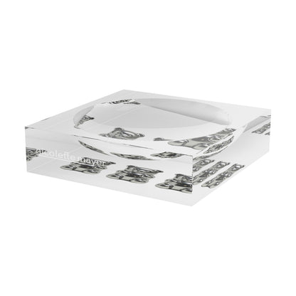 Chrome Bear White Acrylic Candy Catchall Dish