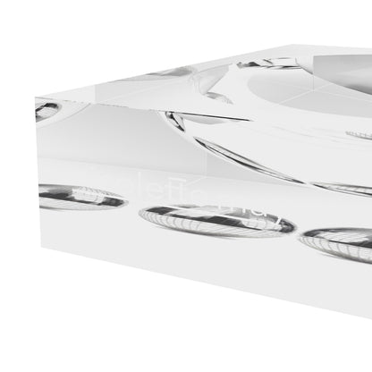 Chrome Disco Ball White Acrylic Candy Catchall Dish