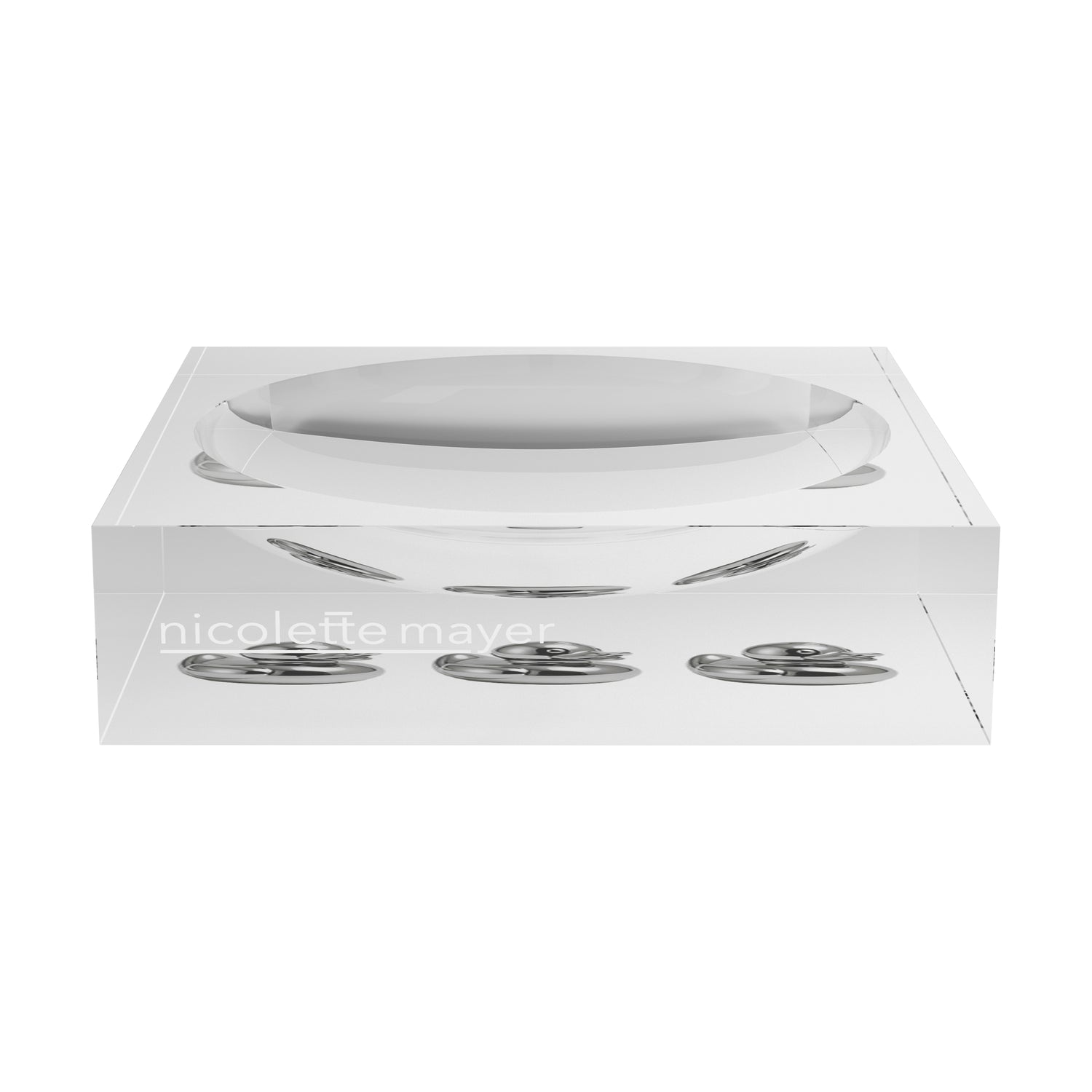 Chrome Duckies White Acrylic Candy Catchall Dish