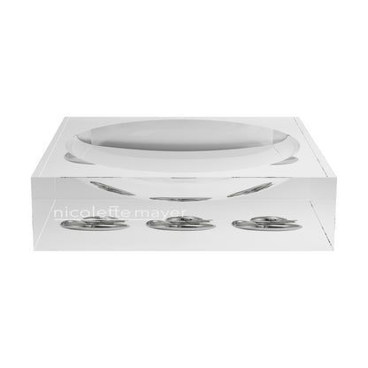 Chrome Duckies White Acrylic Candy Catchall Dish