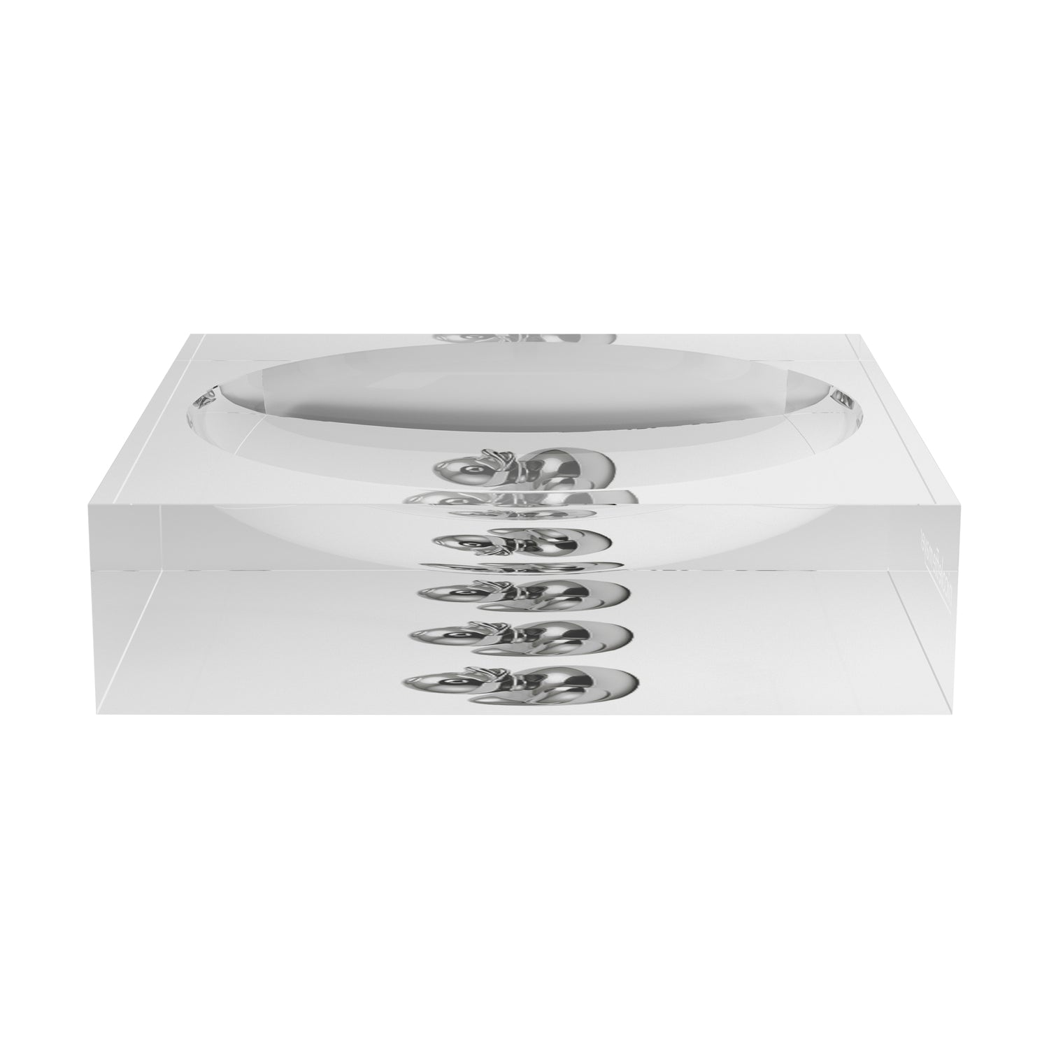 Chrome Duckies White Acrylic Candy Catchall Dish