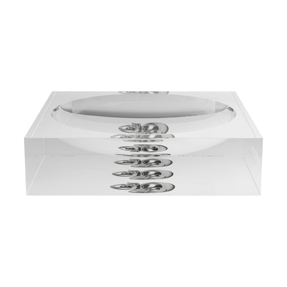 Chrome Duckies White Acrylic Candy Catchall Dish