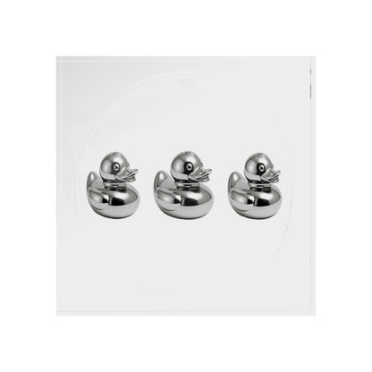 Chrome Duckies White Acrylic Candy Catchall Dish