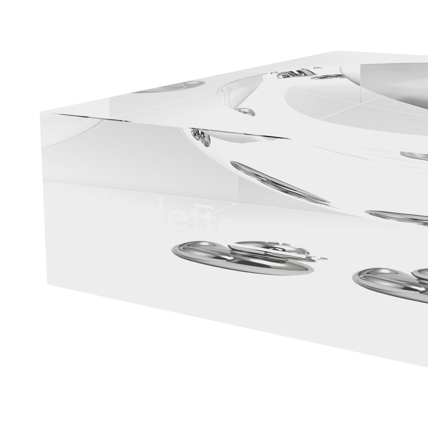 Chrome Duckies White Acrylic Candy Catchall Dish