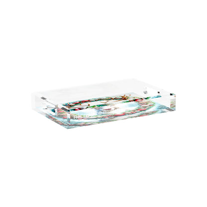 Claus Reindeer 12.5X7.75 Acrylic Tray - nicolettemayer.com