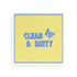 Canasta Clean and Dirty Blue Butter 12X12 Acrylic Tray - nicolettemayer.com 