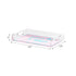 Canasta Clean and Dirty Pale Pink Blue Set of 3 Acrylic Tray - nicolettemayer.com 