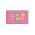 Canasta Clean and Dirty Pink Yellow 12.5x7.75 Acrylic Tray - nicolettemayer.com 