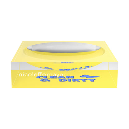 Canasta Clean And Dirty Blue Butter Candy Catchall Dish