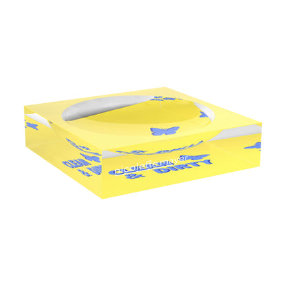 Canasta Clean And Dirty Blue Butter Candy Catchall Dish