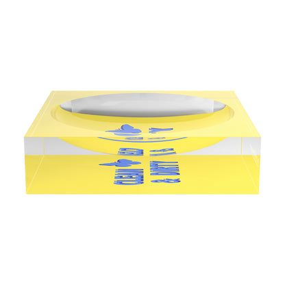 Canasta Clean And Dirty Blue Butter Candy Catchall Dish