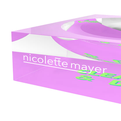 Canasta Clean And Dirty Lime Lilac Candy Catchall Dish