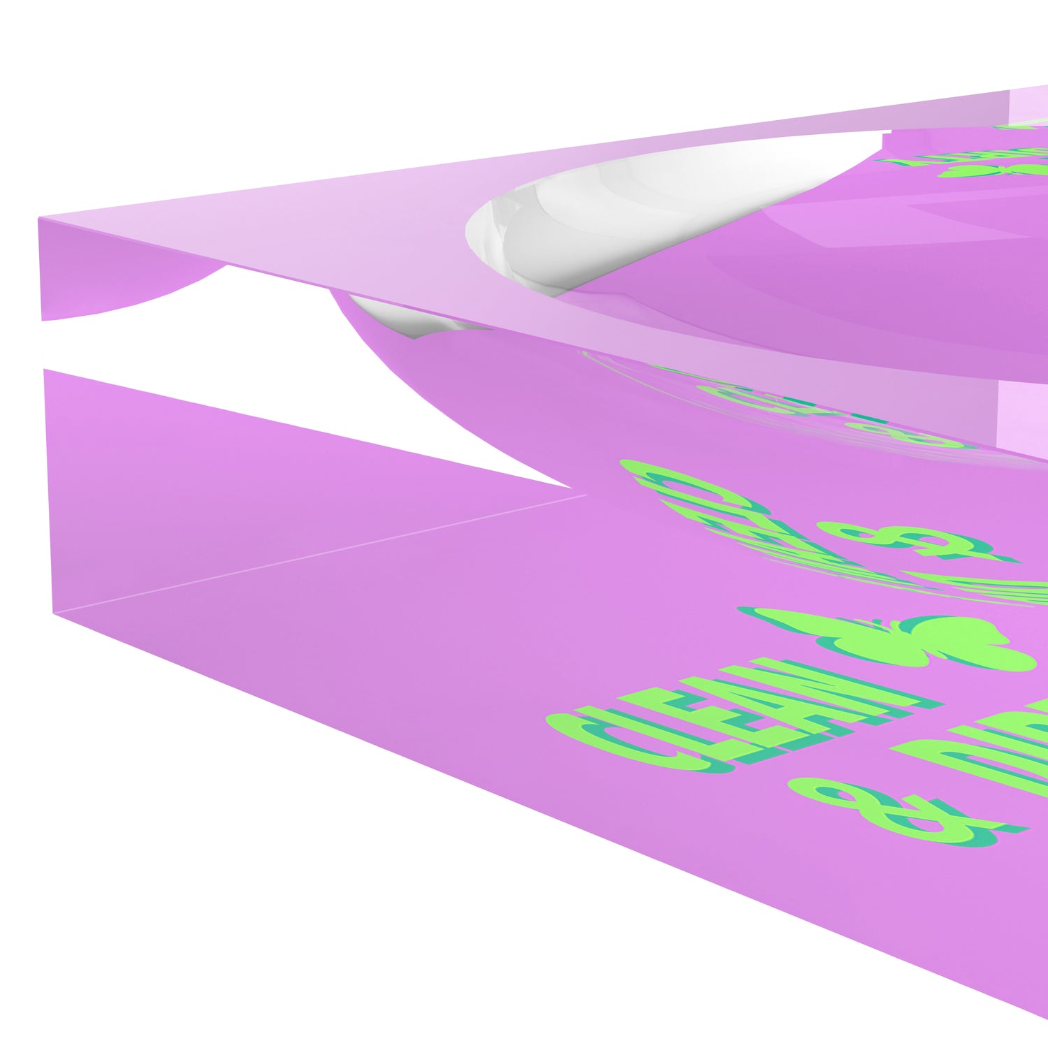 Canasta Clean And Dirty Lime Lilac Candy Catchall Dish