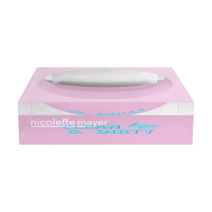 Canasta Clean And Dirty Pale Pink Blue Candy Catchall Dish