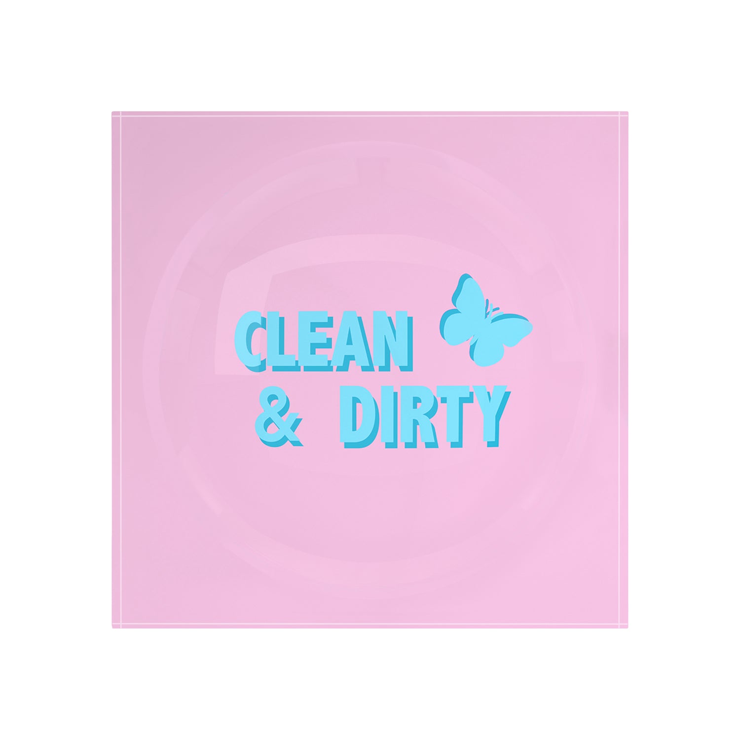 Canasta Clean And Dirty Pale Pink Blue Candy Catchall Dish