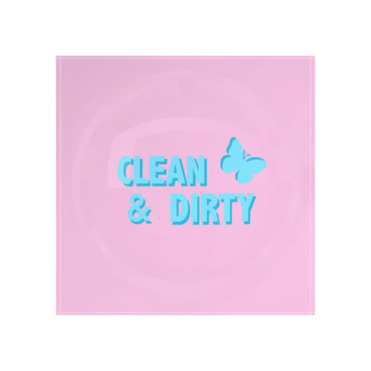 Canasta Clean And Dirty Pale Pink Blue Candy Catchall Dish
