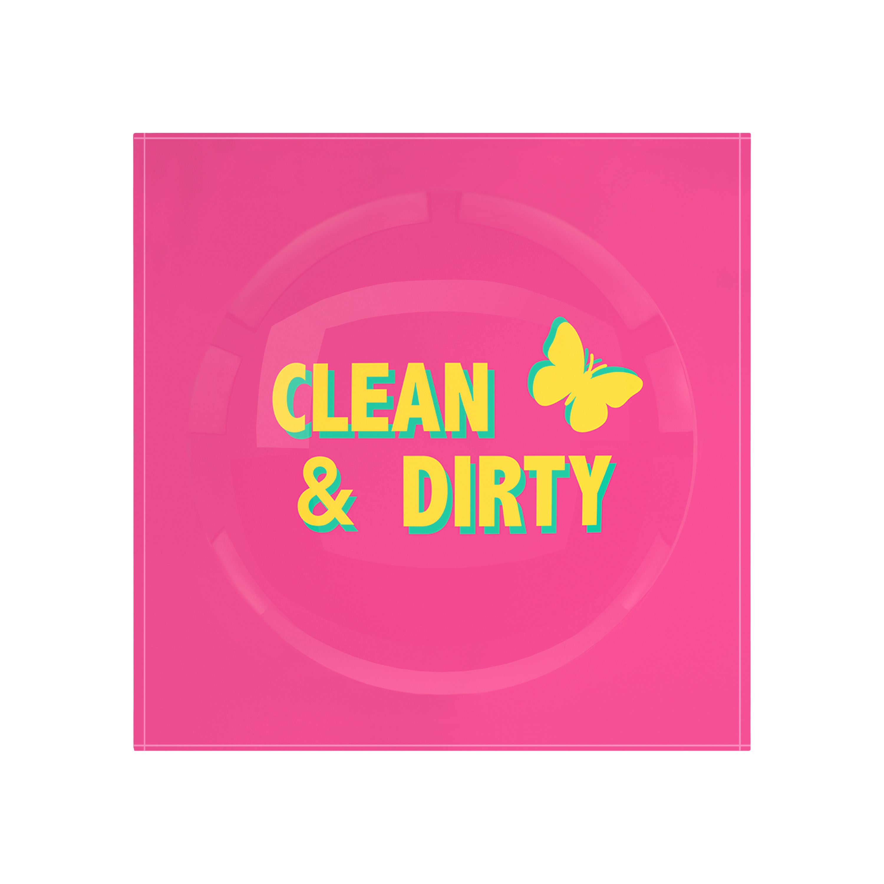 Canasta Clean And Dirty Pink Yellow Candy Catchall Dish