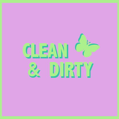 Canasta Clean And Dirty Lime Lilac Square Tray