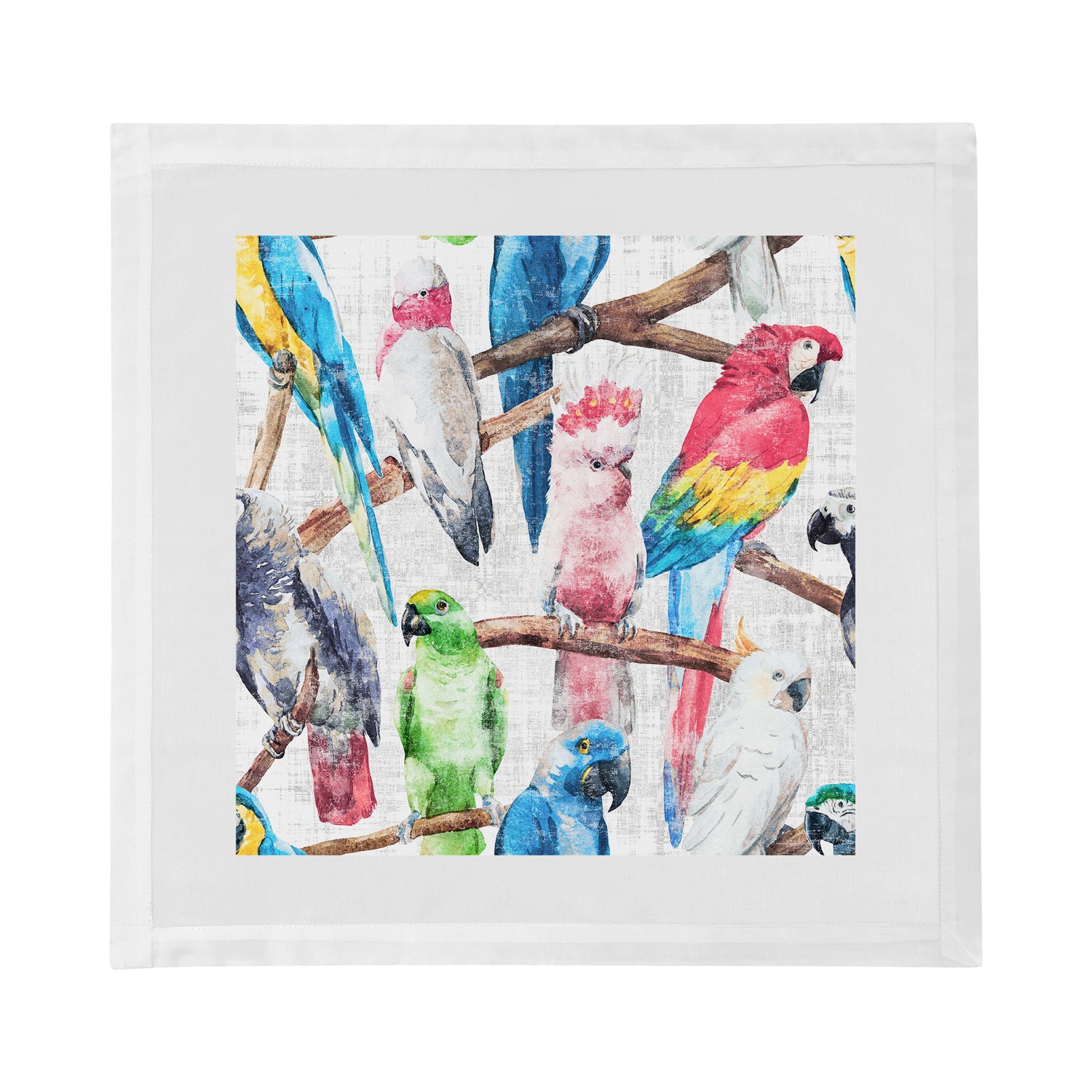 Cockatoo Fantasia Cotton Sateen Dinner Napkins - nicolettemayer.com