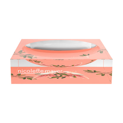Cockatoo Paradiso Corallo  Acrylic Candy Catchall Dish