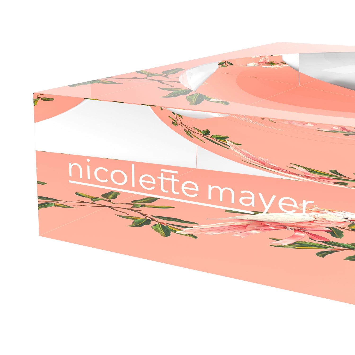 Cockatoo Paradiso Corallo  Acrylic Candy Catchall Dish