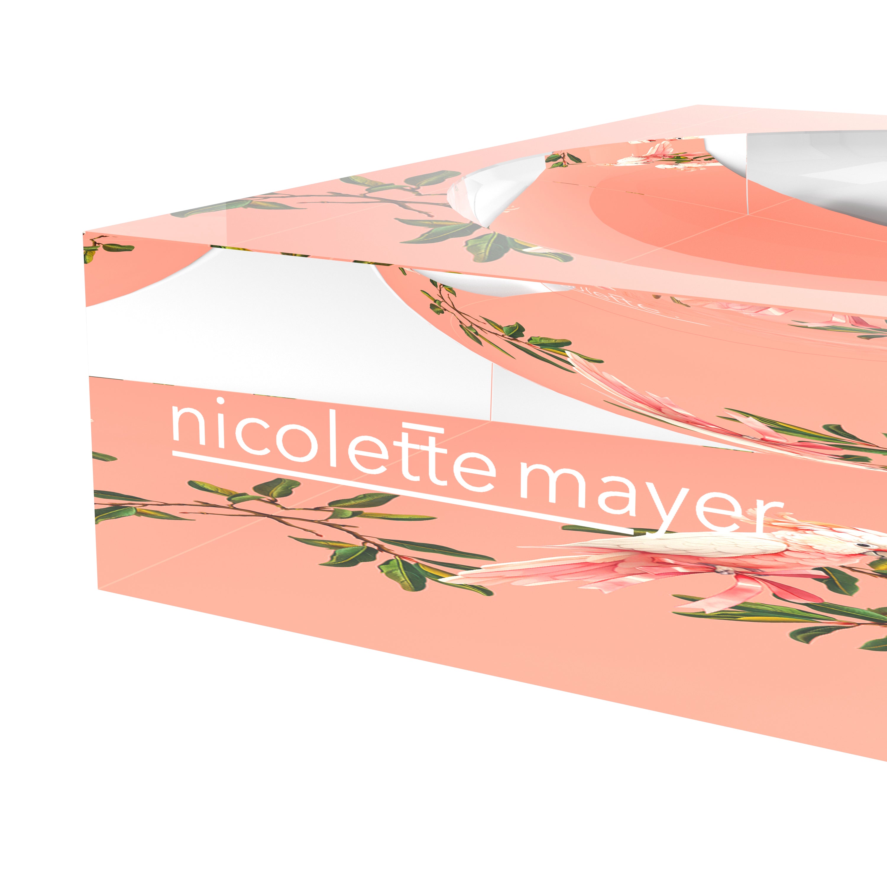 Cockatoo Paradiso Corallo  Acrylic Candy Catchall Dish