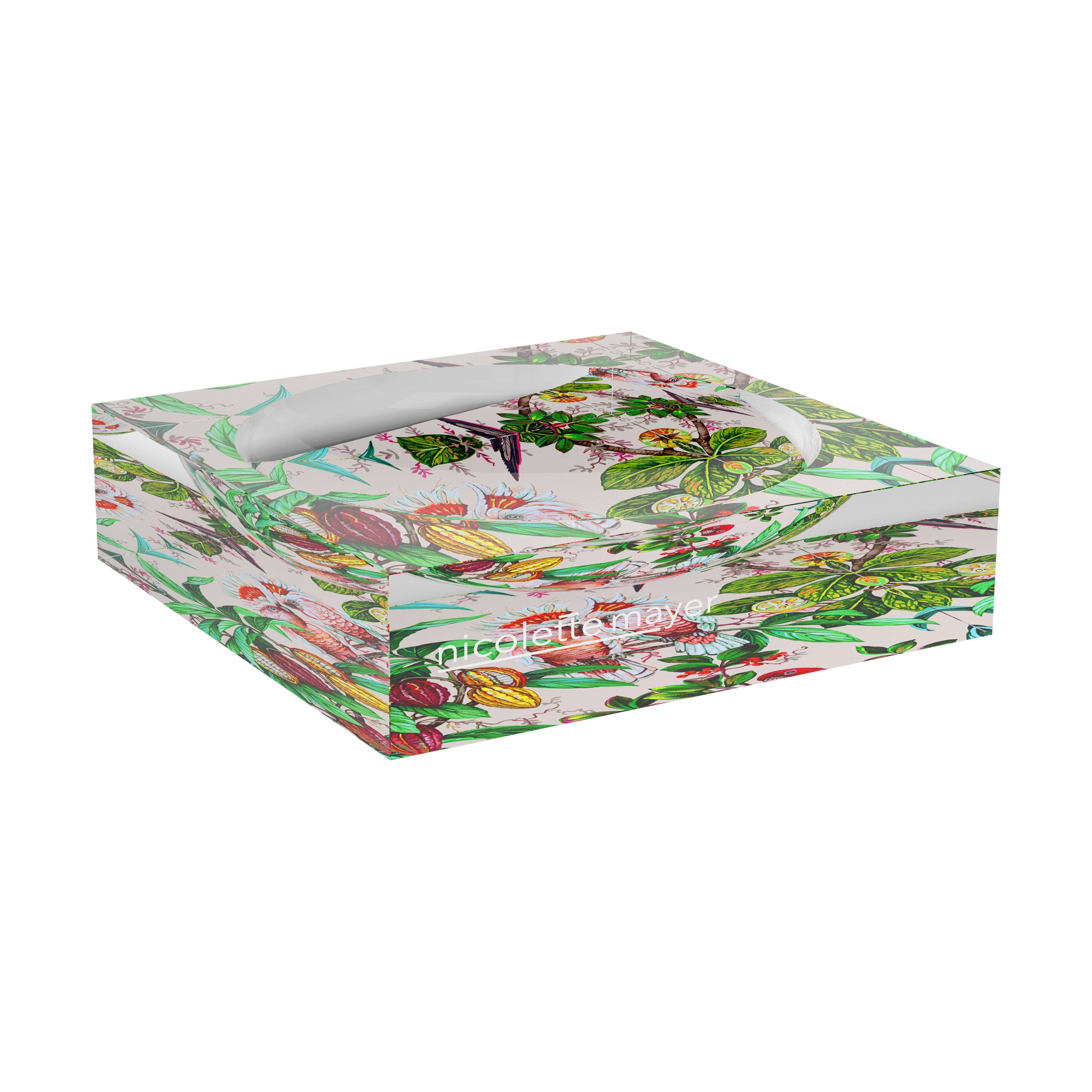 Cockatoo Passion Red Acrylic Candy Catchall Dish