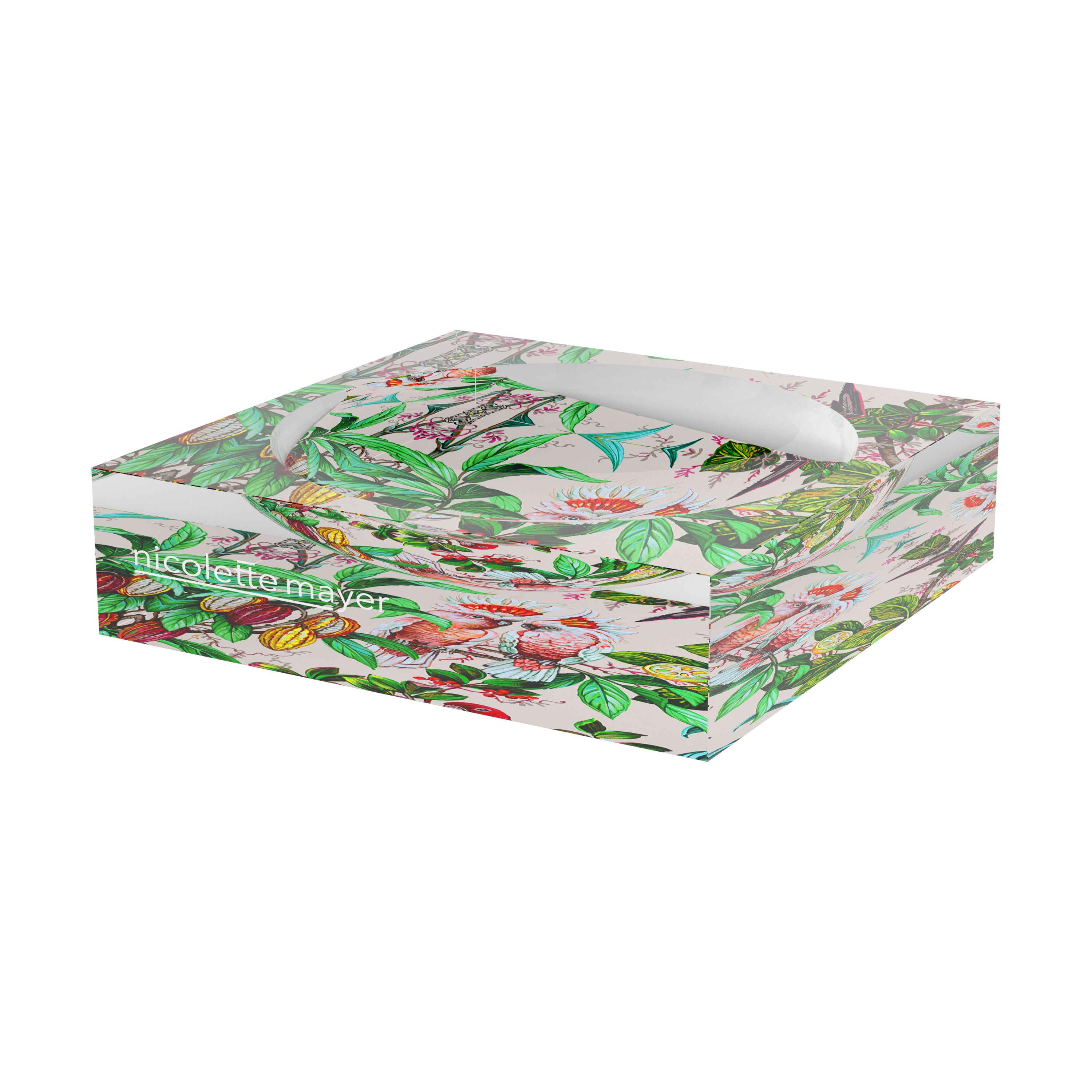 Cockatoo Passion Red Acrylic Candy Catchall Dish