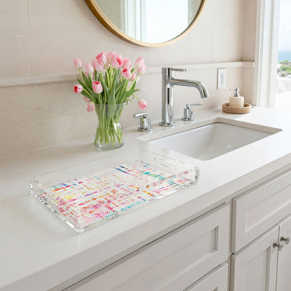 Coco Cream 17X10.5 Acrylic Tray - nicolettemayer.com
