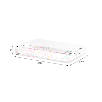 Coco Cream 12.5X7.75 Acrylic Tray - nicolettemayer.com
