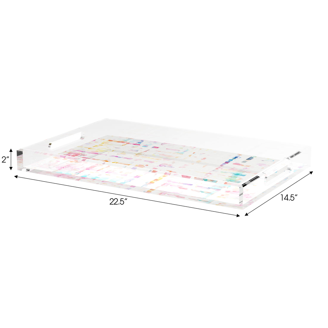 Coco Cream 22.5X14.5 Acrylic Tray - nicolettemayer.com
