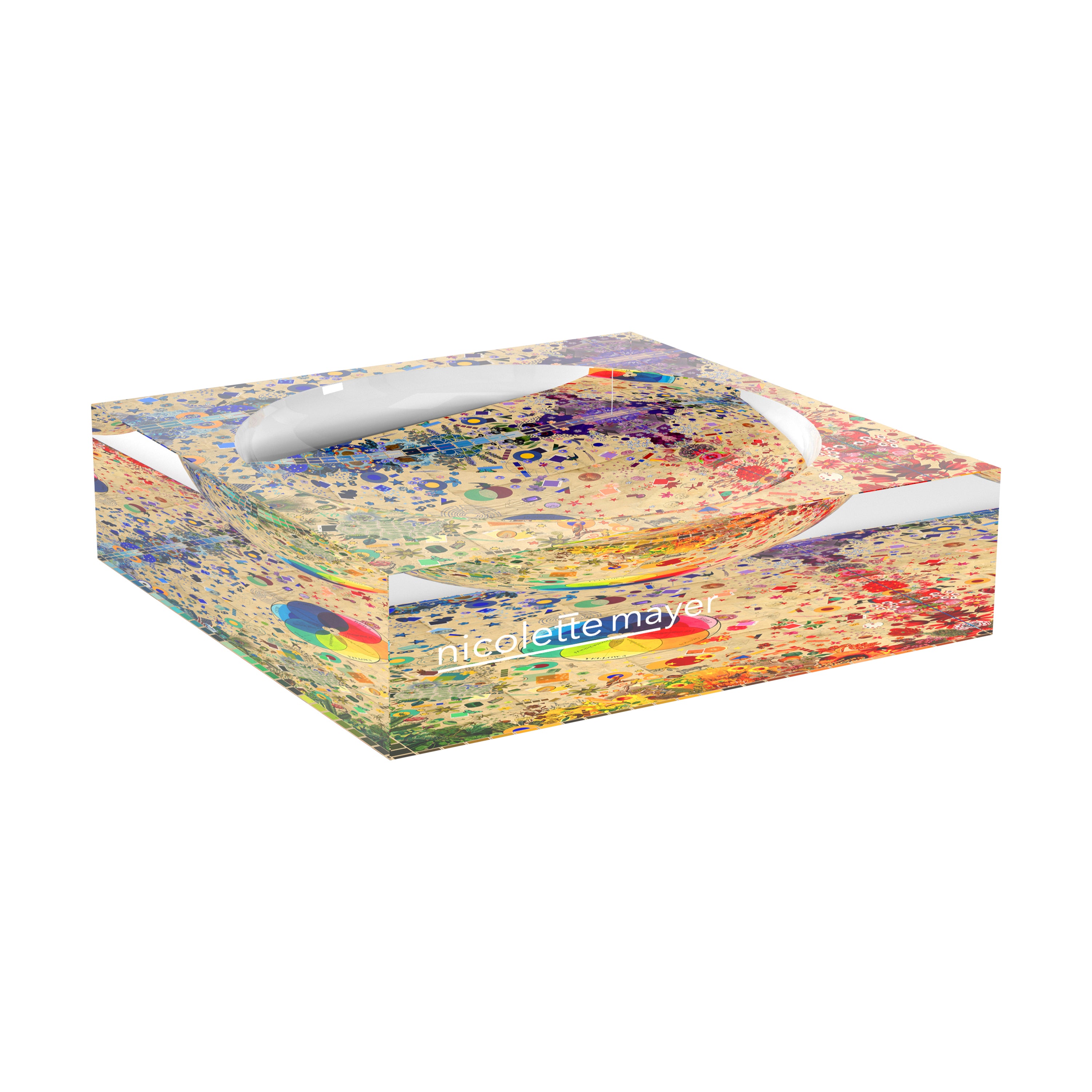 Color Wheel XOXO Acrylic Candy Catchall Dish - nicolettemayer.com