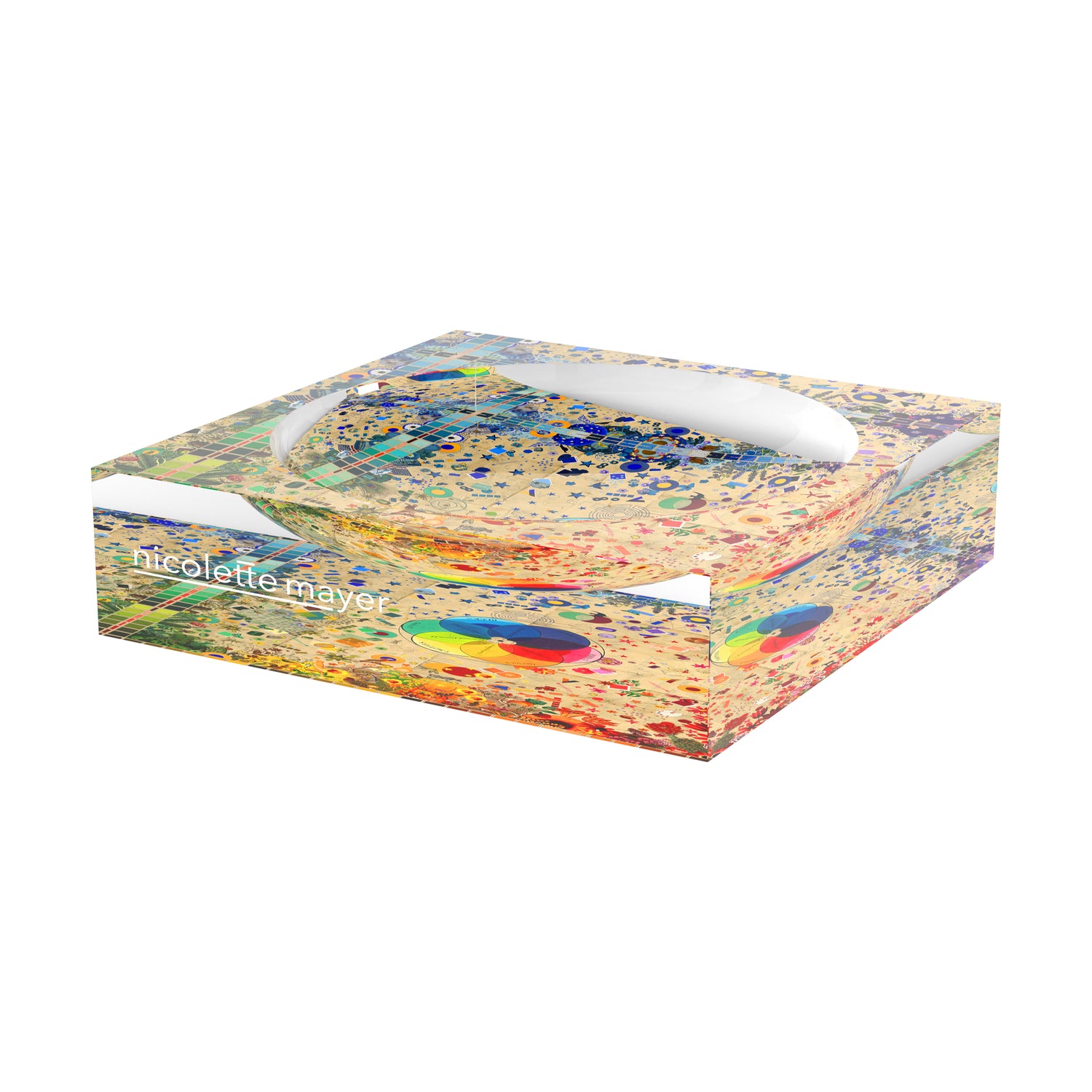 Color Wheel XOXO Acrylic Candy Catchall Dish - nicolettemayer.com