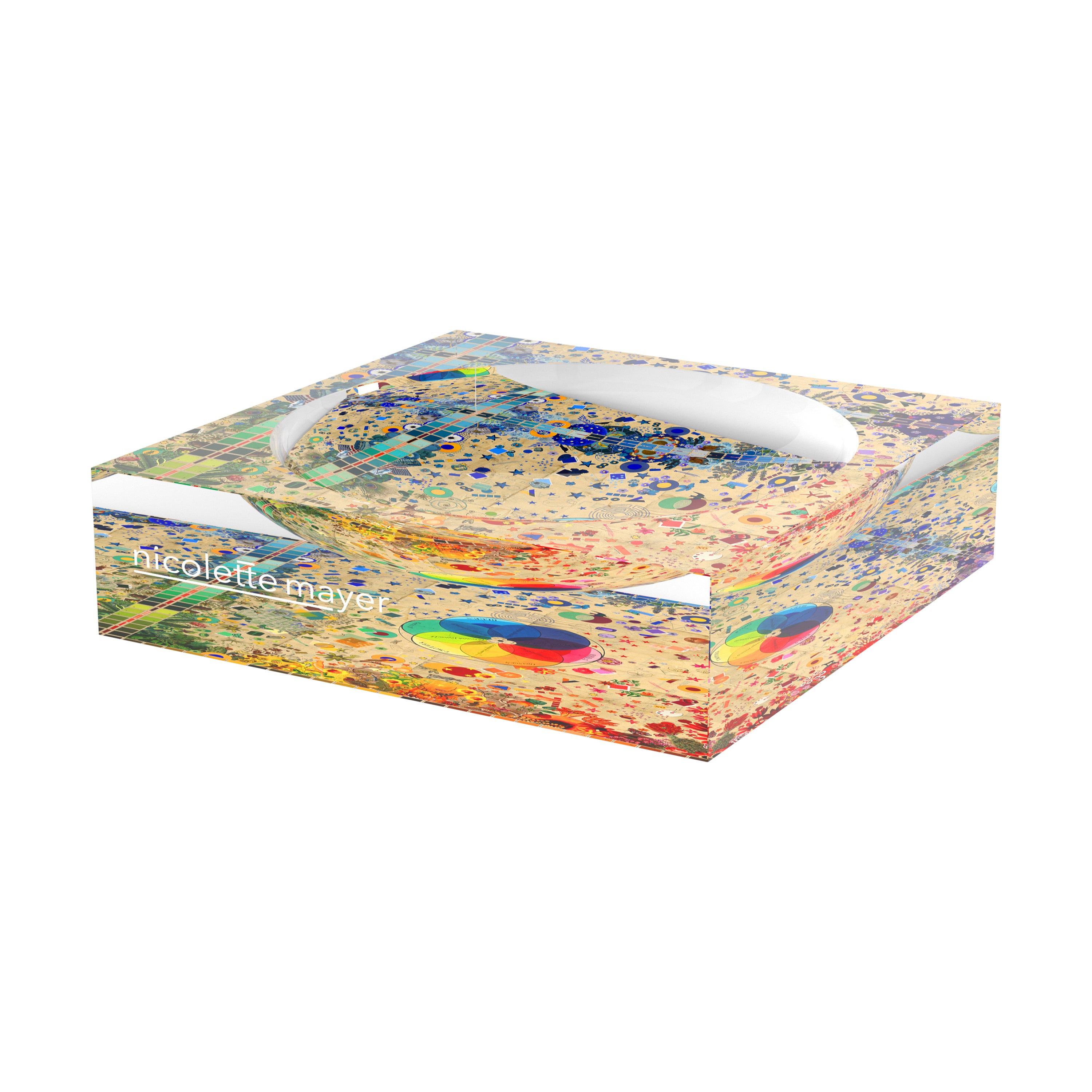 Color Wheel XOXO Acrylic Candy Catchall Dish - nicolettemayer.com