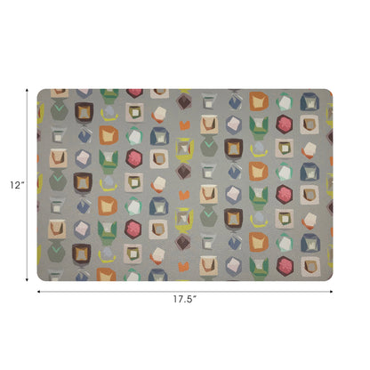 Sets de table rectangulaires en galets Color Pop 17,5 x 12 po